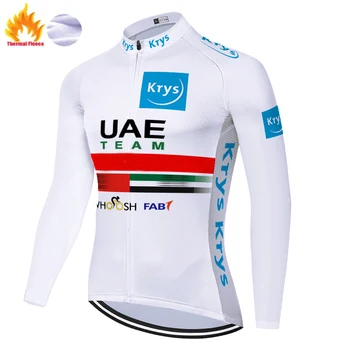 2021 pro team de france UAE champion Winter jersey Termisk Fleece Cykel Tøj lang ærmet Cykel trøje ciclismo hombre