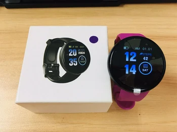 Reloj D18 Smart Ur 2020 For Mænd Sport Vandtæt Smarte Ure Blodtryk pulsmåler Kvinder Smartwatch Android, IOS