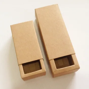 50stk Kraft Darawer Boks, Papir, Håndværk Magt gaveæsker bryllupsfest Slik Emballage papkasse Læift Match Kasser