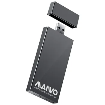 5 gbps USB 3.0 til mSATA SSD Ekstern Tilfælde Aluminium Bærbar Mobil ssd-Drev, Støtte 30x30mm 51x30mm SSD