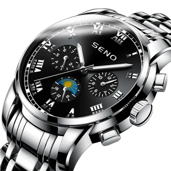 2021Watch Mænd ' s nye mekanisk elektronisk ur vandtæt kalender lysende stål armbåndsur til Mænd uret Relogio Masculino unikke