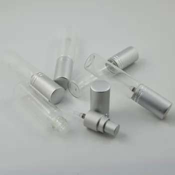 Jxcaih 10Ml 100Pcs Klart Glas Parfume Spray Flaske Med Sølv Cap Genopfyldning Kosmetiske Container Engros
