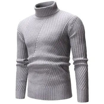 Sweater Mænd Pullover Strik Nye Ankomst Efterår Og Vinter Fashion Turtleneck Sweater Mænd Tøj