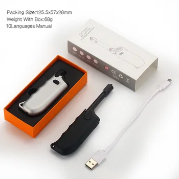 Vindtæt USB-Arc Lettere Plasma-omgivende luft. flammeloes Genopladeligt Elektrisk Lighter til Cigaretter Lys med LED-Display Power