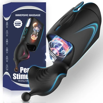 2020 Nyeste Automatiske Glans Vibrator for Mænd Masturbator Dildo Vibrator Penis Træner Forsinkelser Træner sexlegetøj til Voksne