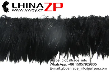 CHINAZP 850pieces/bundt 5 til 6tommer Høj Kvalitet Bleget og Farvet Sort Spændt Hane Saddel Fjer Engros Hair Extension