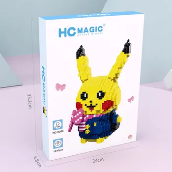 HC Magic Søde Pikachued Diamant Blokke Lomme Monster Japansk Anime Tal, Model Mini-byggeklodser Til Blok Legetøj Gaver