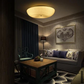 Luksus Krystal Lampe Til stuen, spisestuen Cirkulære Europæisk stil Loft Lys For Balkon Korridor Soveværelse