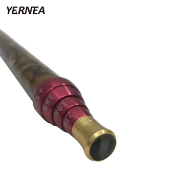 Yernea 99% kulfiber fiskestang Ultra-light Karper Stangens Teleskopiske Positionering fiskestang 3,6 M 4,5 M 5,4 M 6.3 M Karper Pole