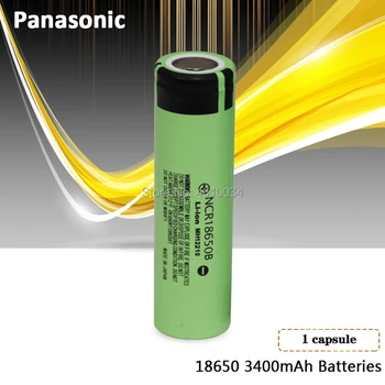 Panasonic oprindelige helt nye 3,7 v 18650 3400mah Genopladeligt lithium batteri NCR18650B For Lygter, bremser computere