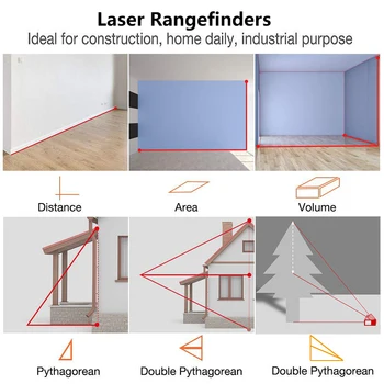 JUNEFOR Laser Afstandsmålere Afstand Meter 40m Elektronisk Roulette Digital Laser målebånd Range Finder Laser Afstandsmålere