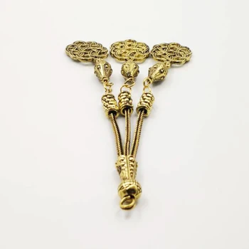 Bronze metal perler Rosenkrans kvast tasbih kvast Håndlavet