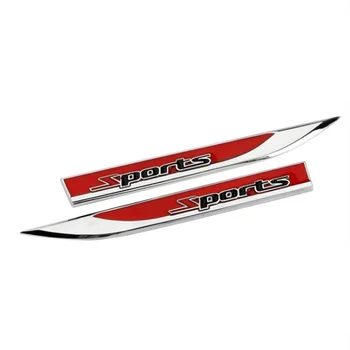 3D Car Styling Side Wing Logo Badge Fender Sport Bil Klistermærke Til Peugeot RCZ 206 207 208 307 308 408 508 2008 3008 4008 5008
