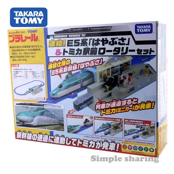 Takara Tomy Tomica Plarail E5 Hayabusa Station Model Kit Trykstøbt Miniature Tog Legetøj Sjove Magic Baby Briks Hot Pop Børn Dukker