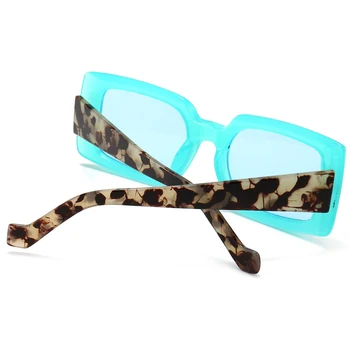 Peekaboo små firkantede solbriller til mænd blå grøn retro solbriller til kvinder uv400 candy farve 2021 ny trend hot salg