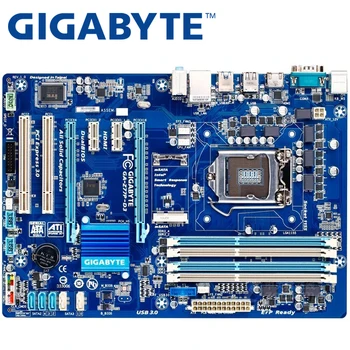 Anvendes,GIGABYTE GA-Z77P-D3 Desktop-Z77 Bundkort Socket LGA 1155 i3 i5-i7 DDR3 32G ATX UEFI BIOS