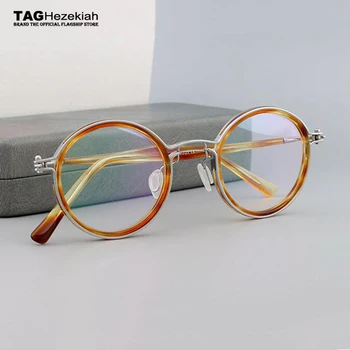 2020 Titanium Briller Ramme Kvinder Retro Runde Recept Briller 2020 Nye Mænd nærsynethed Optiske briller rammer for mænd
