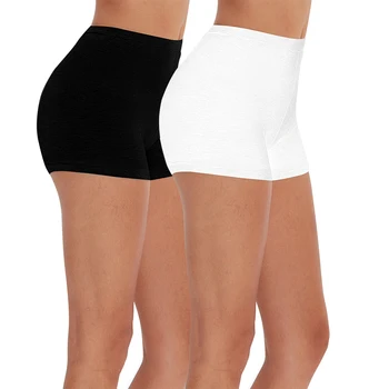 2pcs/3pcs skinny black white gray women summer autumn safety shorts Eco-friendly viscose spandex shorts M30225