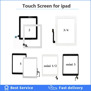 Til ipad 2 3 4 5 Digitizer Touch Screen Panel 9,7 tommer Touch Digitizer Til ipad mini 1 2 3 7.9