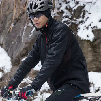 ROCKBROS Vinter Cykling Sæt Termisk Cykel Bære Cykling Ensartet Tøj, Mænd, Kvinder, Hold Varm, Vindtæt Trøje Sæt Cykling Passer til