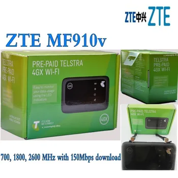 Ulåst ZTE Hotspot MF 910v 150Mbps Lomme 4G Mobile Modem Router LTE plus 2stk antenne