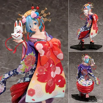 Anime Re: Livet i en anden Verden Fra Nul Kimono Rem Oiran gøre uchu PVC-Action Figurer, legetøj Samling Model Doll Gave