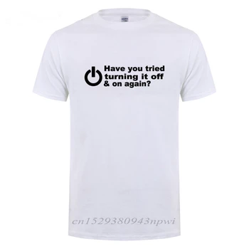Har Du Prøvet At Slukke Og Tænde For Den Igen T-Shirt Sjov Fødselsdagsgave Til Mand, Far, Far Nørd Nørd Programmør Hacker-T-Shirt