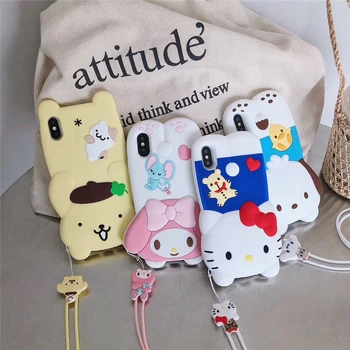 Japan Tegnefilm sød Melodi Cinnamoroll phone case for iphone-11 Pro X XR XS ANTAL 6S 7 8 plus 3D-dog blød silikone cover coque